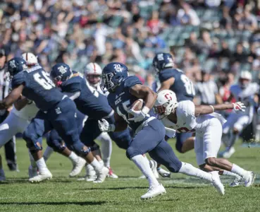 Samuel Stewart led the Owls with 71 yards rushing and added a career-high 41 yards on three receptions.