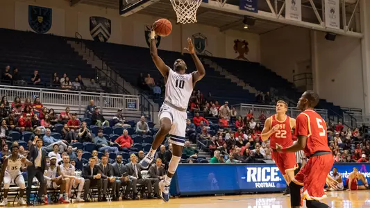 during an exhibition game between the St. Thomas Celts and the Rice Owls on November 1, 2018 at Tudor Fieldhouse in Houston, Texas The Rice Owls beat St Thomas Celts 90-76