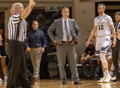 during an exhibition game between the St. Thomas Celts and the Rice Owls on November 1, 2018 at Tudor Fieldhouse in Houston, Texas The XXX beat XXX 0-0