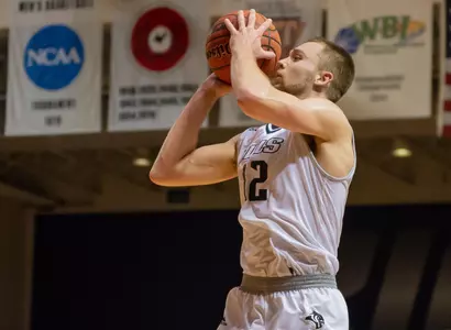 November 6, 2018: during the season opener between St.Leo Lions and Rice Owls at Tudor Fieldhouse in Houston, Texas