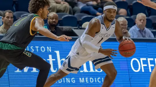 November 6, 2018:   during the season opener  between St.Leo Lions and Rice Owls at Tudor Fieldhouse in Houston, Texas