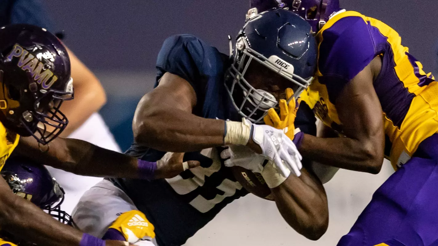 AUGUST 25, 2018: during the 2018 season opener between Prairie View A&M Panthers and Rice Owls at Rice Stadium, Rice University Houston, Texas AUG 25
