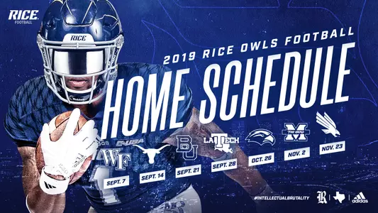2019 Home Football Schedule