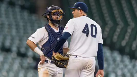 Canterino & Collins mound meeting Minute Maid Park