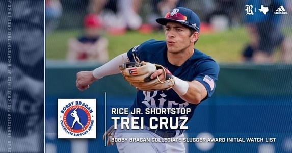 Trei Cruz - Baseball - Rice University Athletics