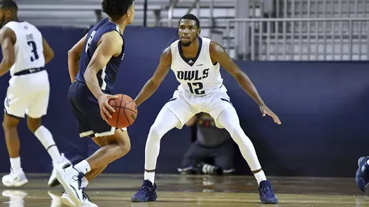 November 04, 2021 :   During the exhibition game between the St. Edwards Hilltoppers and the Rice Owls at Tudor Fieldhouse in Houston, Texas.   (Mandatory Credit:  Maria Lysaker | Rice Athletics)