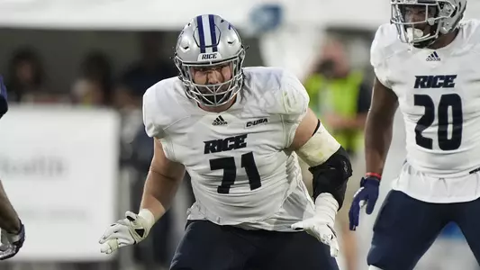 MIAMI, FL - OCTOBER 15: Rice Owls vs FAU Owls at FAU Stadium in Boca Raton, FL on October 15, 2022 in Miami, FL. (Photo by Eric Espada/Rice Athletics)