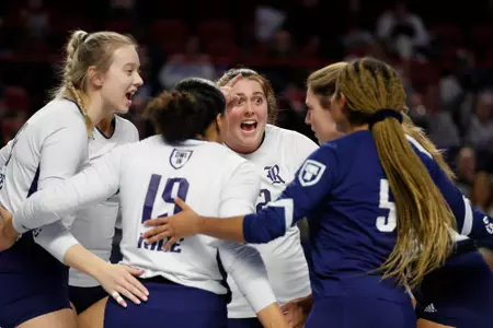 UTEP faces off in a match against Rice in the Conference USA tournament on November 19, 2022 at E.A Diddle Arena in Bowling Green, KY
