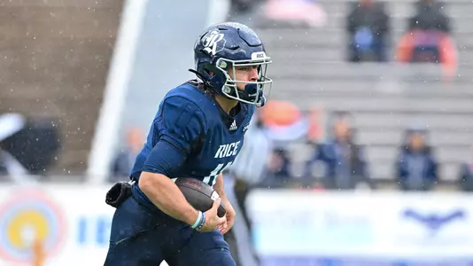 November 19, 2022: Rice Owls wide receiver Tyson Thompson (11) in action during the first half against the UTSA Roadrunners at Rice Stadium in Houston, Texas. Mandatory Credit: Maria Lysaker | Rice Athletics