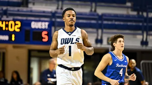 October 31, 2022:  Rice Owls forward Seryee Lewis (1) in action during the first half against the Rockhurst Hawks at Tudor Fieldhouse in Houston, Texas. Mandatory Credit: Maria Lysaker | Rice Athletics