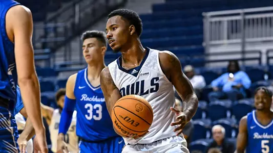 October 31, 2022: Rice Owls forward Seryee Lewis (1) in action during the first half against the Rockhurst Hawks at Tudor Fieldhouse in Houston, Texas. Mandatory Credit: Maria Lysaker | Rice Athletics