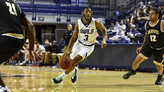 December 04, 2021 :   During the exhibition game between the Jarvis Bulldogs and the Rice Owls at Tudor Fieldhouse in Houston, Texas.   (Mandatory Credit:  Maria Lysaker | Rice Athletics)