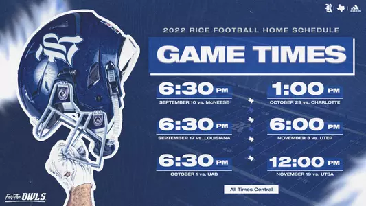 2022 FB Game Times