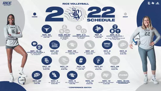 2022 VB Schedule