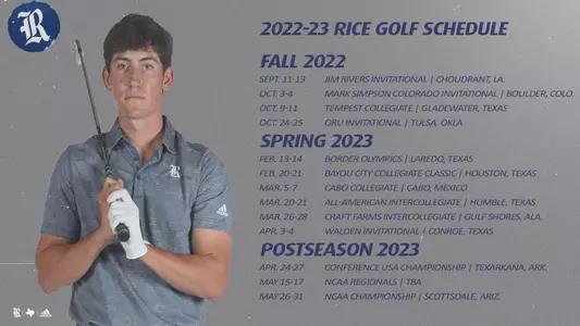 2022-23 Men's Golf Schedule