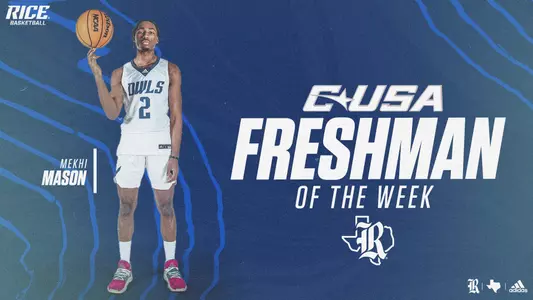 Mekhi Mason C-USA Freshman of the Week 1/2