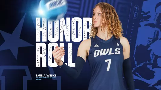 Emilia Weske was named to this week's AAC honor roll