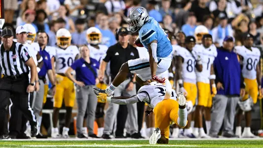 September 30, 2023, Houston, Texas, US: Ari Broussard during the game between the East Carolina Pirates and the Rice Owls at Rice Stadium. (Mandatory Credit: Maria Lysaker | Rice Athletics)
