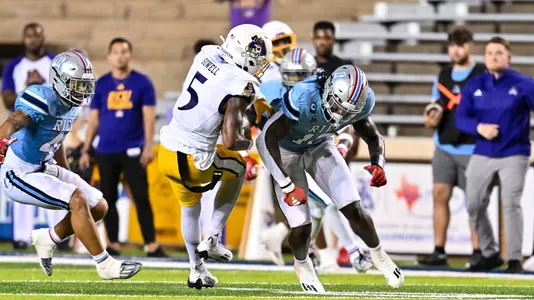 September 30, 2023, Houston, Texas, US: Jos Pearcy during the game between the East Carolina Pirates and the Rice Owls at Rice Stadium. (Mandatory Credit: Maria Lysaker | Rice Athletics)