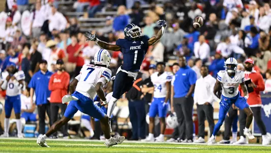 November 04, 2023, Houston, Texas, US: Sean Fresch During the game between the SMU Mustangs and the Rice Owls at Rice Stadium. (Mandatory Credit: Maria Lysaker | Rice Athletics)