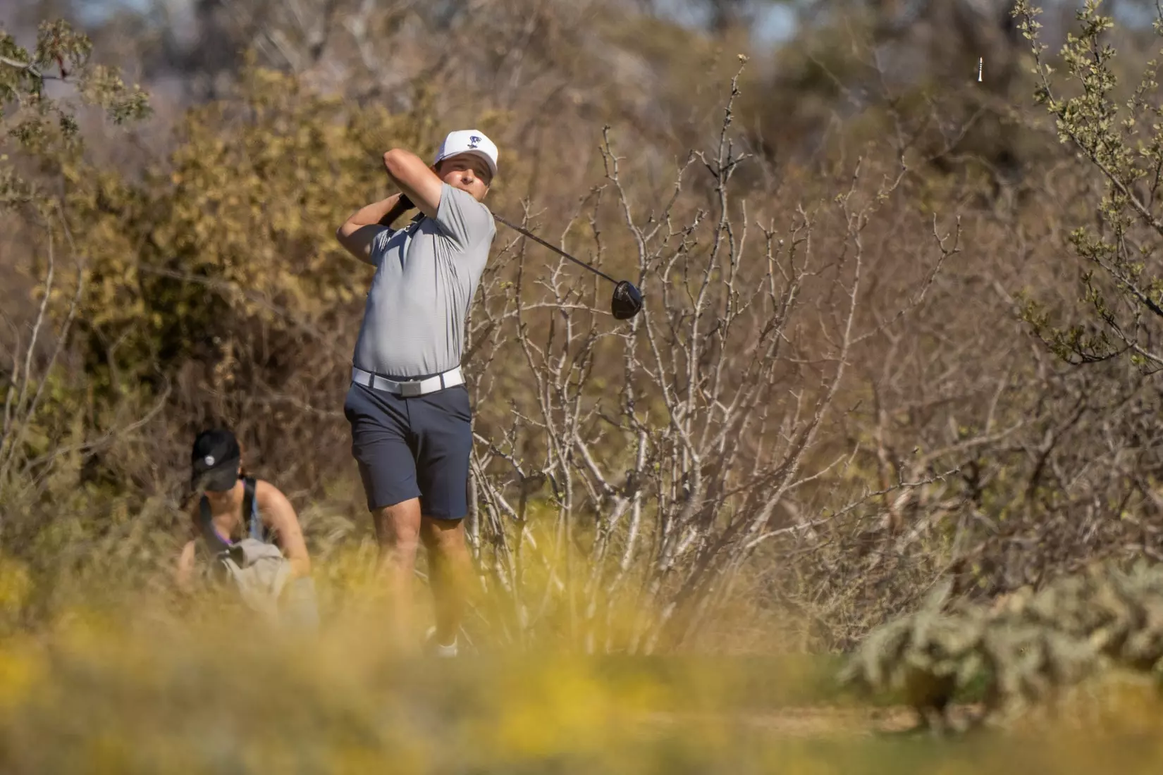 Lukas Boand, Rice. 2023 Cabo Collegiate, First Round Twin Dolphin Golf Club, Cabo San Lucas, Mexico, March 5 2023. Photograph ©2023 Darren Carroll
