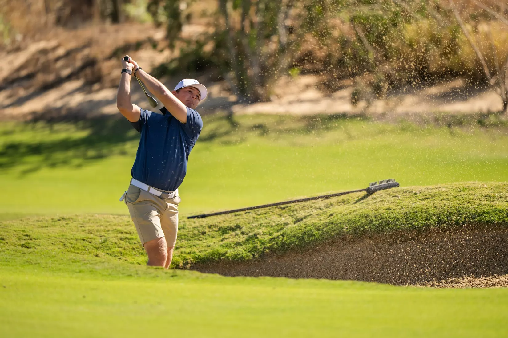 Lukas Boandl, Rice. 2023 Cabo Collegiate, Second Round. Twin Dolphin Golf Club, Cabo San Lucas, Mexico, March 6 2023. Photograph ©2023 Darren Carroll