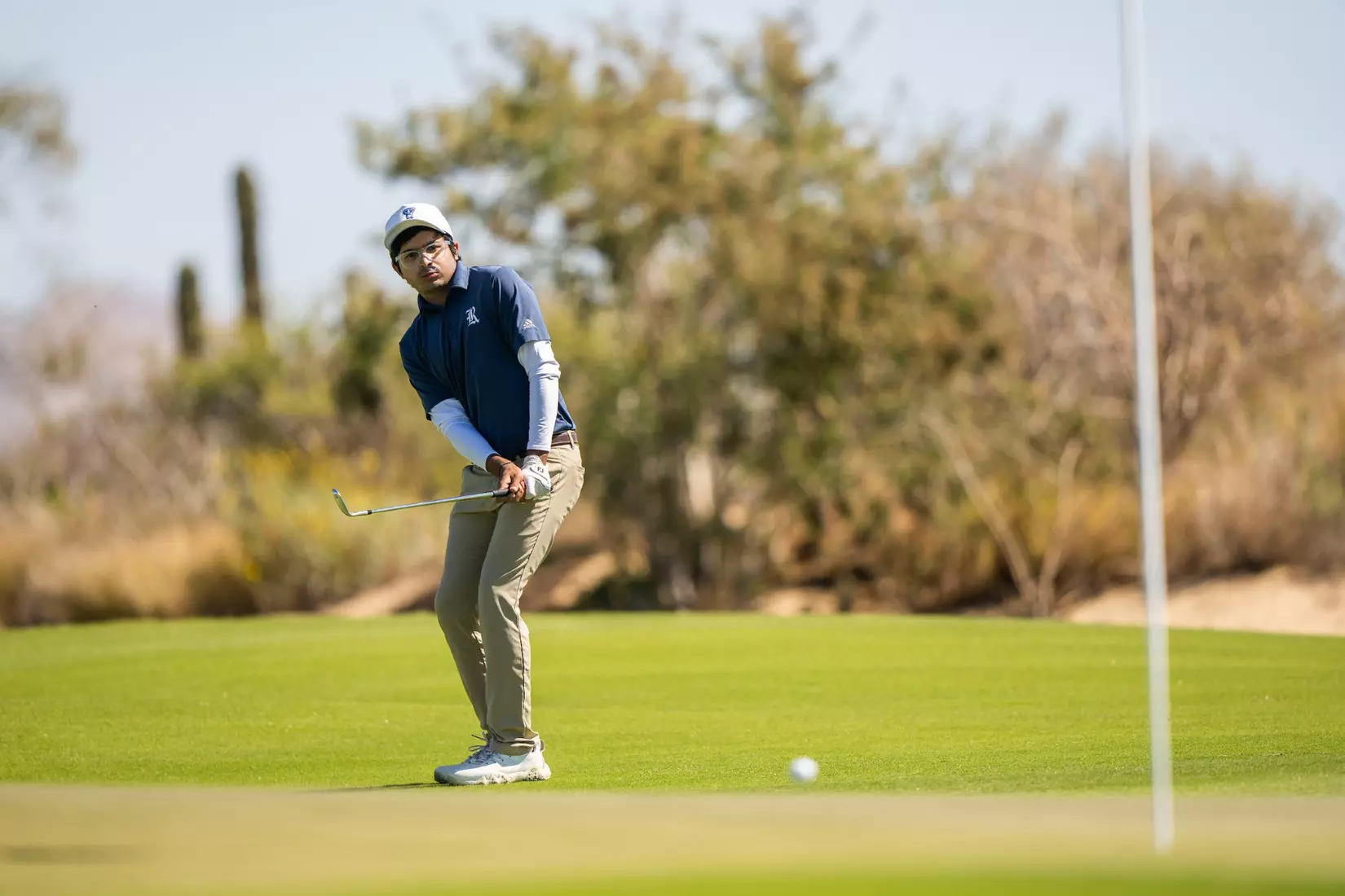 Raghav Chugh, Rice. 2023 Cabo Collegiate, Second Round. Twin Dolphin Golf Club, Cabo San Lucas, Mexico, March 6 2023. Photograph ©2023 Darren Carroll