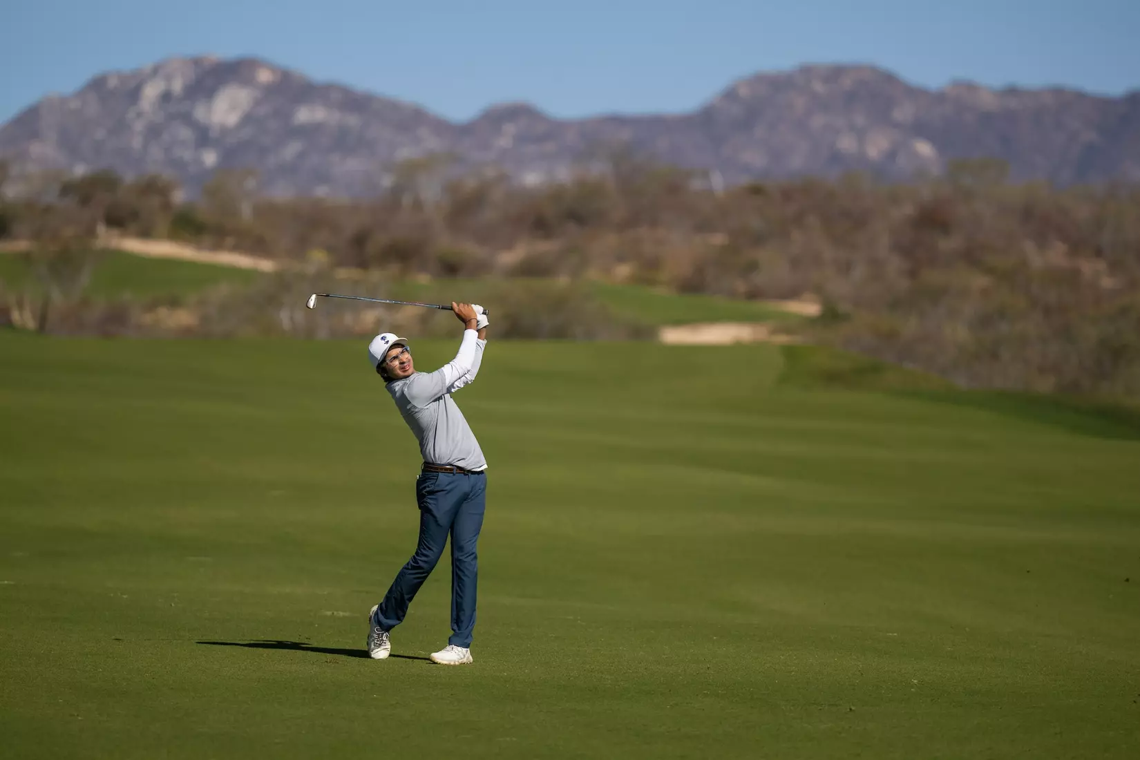 Raghav Chuh, Rice. 2023 Cabo Collegiate, First Round Twin Dolphin Golf Club, Cabo San Lucas, Mexico, March 5 2023. Photograph ©2023 Darren Carroll