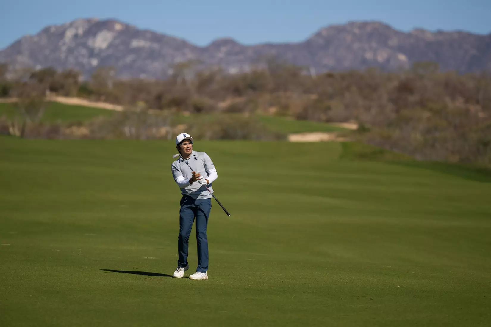Raghav Chuh, Rice. 2023 Cabo Collegiate, First Round Twin Dolphin Golf Club, Cabo San Lucas, Mexico, March 5 2023. Photograph ©2023 Darren Carroll