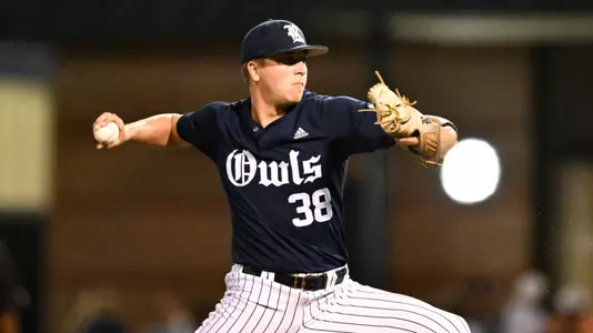 May 10, 2023: The Rice Owls host University of Houston Cougars in game 3 of the Silver Glove Series at Reckling Park in Houston, Texas. (Mandatory Credit: Maria Lysaker | Rice Athletics)