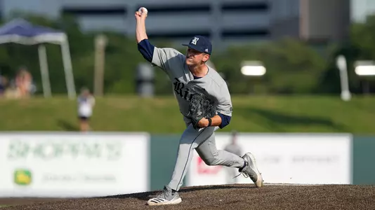 During a Conference USA tournament baseball game between DBU and RICE at Reckling Park, Wednesday, May 24, 2023, in Houston. (Mandatory Credit: Kevin M. Cox | CUSA)