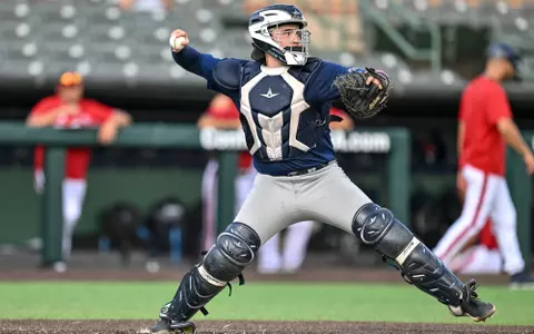 May 25, 2023: During game 7 of Conference USA baseball Championships between Rice and Florida Atlantic at Reckling Park Rice University in Houston, Texas (Mandatory Credit: Maria Lysaker | CUSA)