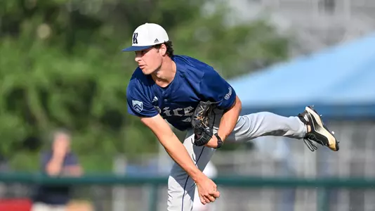 May 25, 2023: During game 7 of Conference USA baseball Championships between Rice and Florida Atlantic at Reckling Park Rice University in Houston, Texas (Mandatory Credit: Maria Lysaker | CUSA)