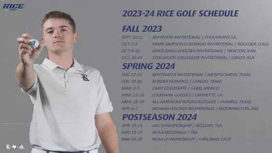 2023-24 Golf Schedule