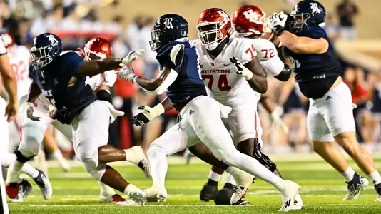 September 09, 2023, Houston, Texas, US: During the 47th Bayou Bucket game between the University of Houston Cougars and the Rice Owls at Rice Stadium. (Mandatory Credit: Maria Lysaker | Rice Athletics)