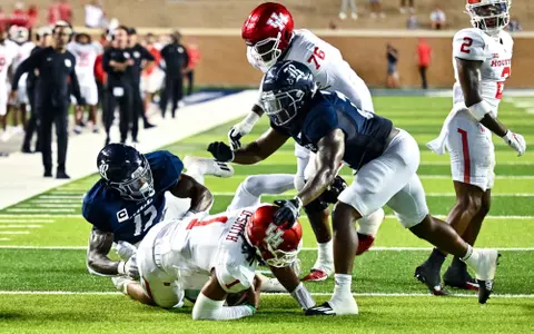 September 09, 2023, Houston, Texas, US: During the 47th Bayou Bucket game between the University of Houston Cougars and the Rice Owls at Rice Stadium. (Mandatory Credit: Maria Lysaker | Rice Athletics)