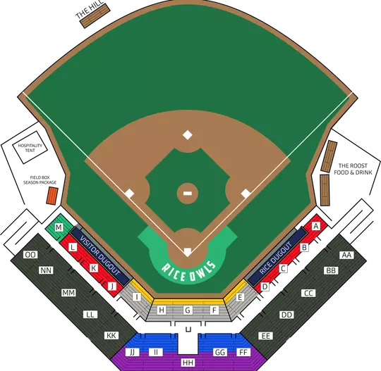 Reckling Field Seating Map