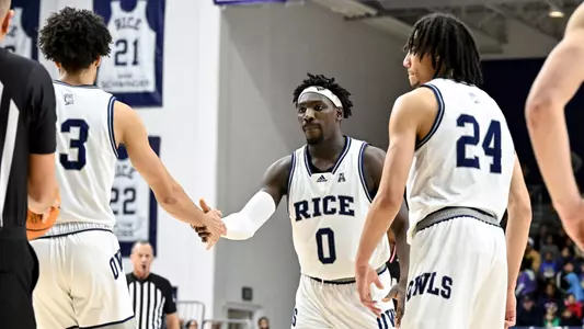 December 13, 2023: Rice Owls against Incarnate Word Cardinals at Tudor Fieldhouse, in Houston, Texas. Mandatory Credit: Maria Lysaker | Rice Athletics
