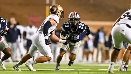 November 02, 2024, Houston, Texas, US: During a game between the Navy Midshipmen and the Rice Owls at Rice Stadium. The Owls defeated the Midshipmen 24-10. Mandatory Credit: Maria Lysaker | Rice Athletics