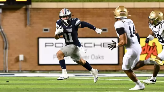 November 02, 2024, Houston, Texas, US: During a game between the Navy Midshipmen and the Rice Owls at Rice Stadium. The Owls defeated the Midshipmen 24-10. Mandatory Credit: Maria Lysaker | Rice Athletics