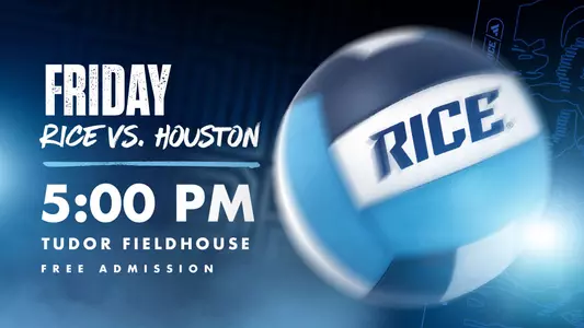 Rice volleyball hosts its first spring match of 2024 on Friday at 5 pm against Houston. Admission is free.