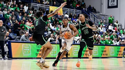 March 09, 2024: During the game between the University of North Texas Mean Green and the Rice Owls at Tudor Fieldhouse, in Houston, Texas. Mandatory Credit: Maria Lysaker | Rice Athletics