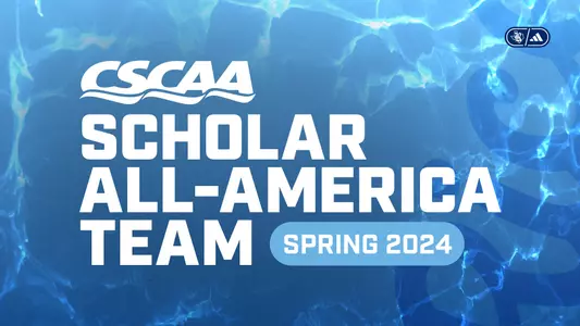 Rice swimming was named by the College Swimming and Diving Coaches Association of America (CSCAA) as a Scholar All-America Team for the Spring of 2024.