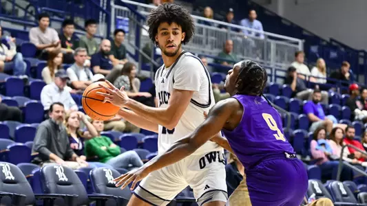 December 16, 2024, Houston, Texas, US: During a game between the Alcorn State Braves and the Rice Owls at Tudor Fieldhouse. Mandatory Credit: Maria Lysaker | Rice Athletics