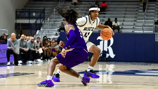 December 22, 2024, Houston, Texas, US: During a game between the Texas Prairie View A&M Panthers and the Rice Owls at Tudor Fieldhouse. The Owls defeated the Panthers 64-46. Mandatory Credit: Maria Lysaker | Rice Athletics