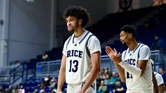 December 22, 2024, Houston, Texas, US: During a game between the Texas Prairie View A&M Panthers and the Rice Owls at Tudor Fieldhouse. The Owls defeated the Panthers 64-46. Mandatory Credit: Maria Lysaker | Rice Athletics
