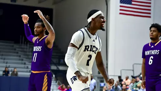 December 22, 2024, Houston, Texas, US: During a game between the Texas Prairie View A&M Panthers and the Rice Owls at Tudor Fieldhouse. The Owls defeated the Panthers 64-46. Mandatory Credit: Maria Lysaker | Rice Athletics