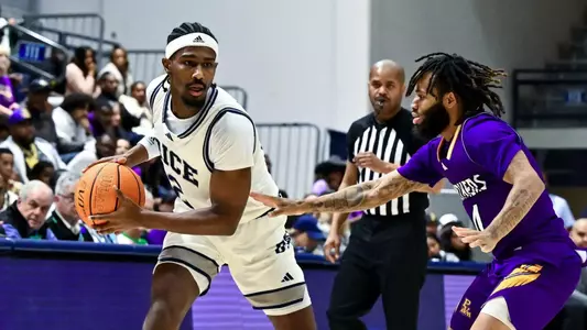 December 22, 2024, Houston, Texas, US: During a game between the Texas Prairie View A&M Panthers and the Rice Owls at Tudor Fieldhouse. The Owls defeated the Panthers 64-46. Mandatory Credit: Maria Lysaker | Rice Athletics