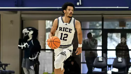 December 19, 2024, Houston, Texas, US: During a game between the University North Texas Dallas Trailblazers and the Rice Owls at Tudor Fieldhouse. The Trailblazers defeated the Owls 69-68. Mandatory Credit: Maria Lysaker | Rice Athletics