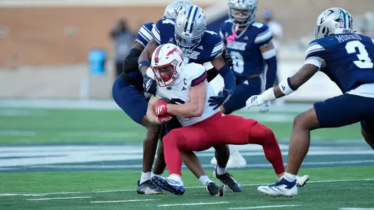 Rice University plays an NCAA football game against Florida Atlantic University, Saturday, Oct. 4, 2025, at Rice Stadium in Houston. (Photo by Kevin M. Cox)
